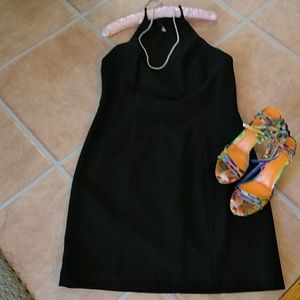 Shelli Segal sleevess black dress size 14